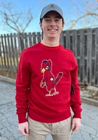 47 St Louis Cardinals Mens Red Imprint Headline Long Sleeve Crew Sweatshirt