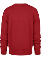47 Texas Rangers Mens Red Grounder Headline Long Sleeve Crew Sweatshirt