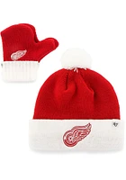 47 Detroit Red Wings Bam Bam Set Baby Knit Hat - Red