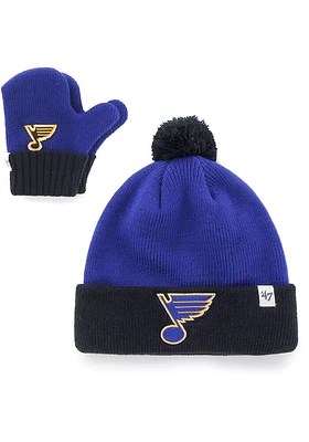 47 St Louis Blues Bam Bam Set Classic Baby Knit Hat - Blue