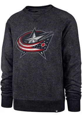 47 Columbus Blue Jackets Mens Navy Match Long Sleeve Fashion Sweatshirt