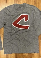 47 Cleveland Guardians Grey Logo Match Long Sleeve Fashion T Shirt