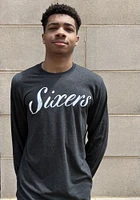 47 Philadelphia 76ers Black Match Style Long Sleeve Fashion T Shirt