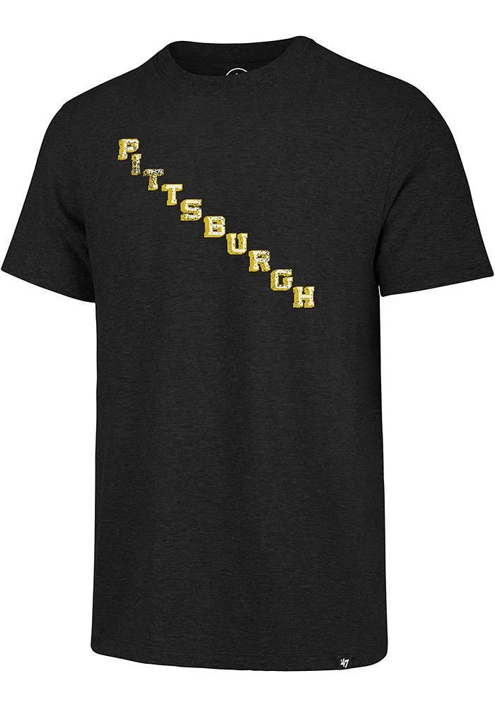 47 Pittsburgh Penguins Black Match Short Sleeve Fashion T Shirt