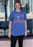 47 Texas Rangers Blue UNION ARCH FRANKLIN Short Sleeve Fashion T Shirt