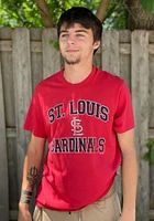 47 St Louis Cardinals Red UNION ARCH FRANKLIN Short Sleeve Fashion T Shirt