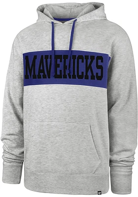 47 Dallas Mavericks Mens Grey CHEST PASS Fashion Hood