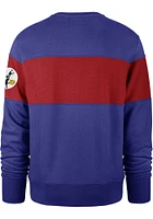 47 Kansas City Scouts Mens Blue Interstate Crew Long Sleeve Fashion Sweatshirt
