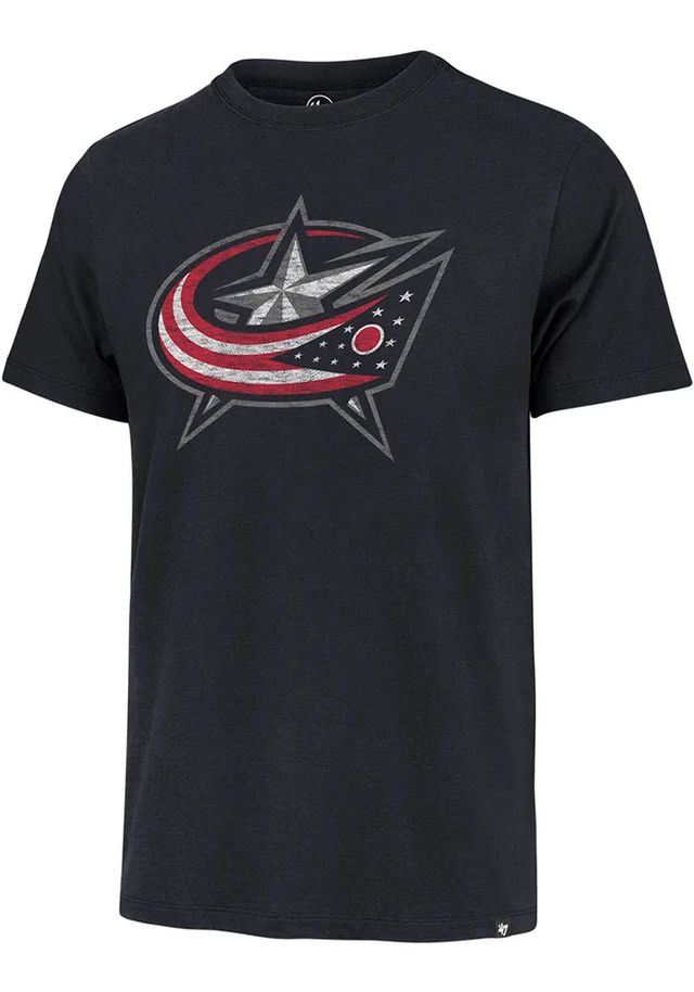 47 Columbus Blue Jackets Navy Premier Franklin Short Sleeve Fashion T Shirt