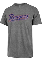 47 Texas Rangers Grey Imprint Rival Short Sleeve T Shirt