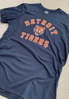 47 Detroit Tigers Navy Blue COOP Varsity Arch Club Short Sleeve T Shirt