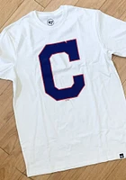 47 Cleveland Guardians White Imprint Rival Short Sleeve T Shirt