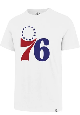 47 Philadelphia 76ers White Imprint Super Rival Short Sleeve T Shirt