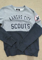 47 Kansas City Scouts Mens Grey GIBSON Long Sleeve Fashion Sweatshirt