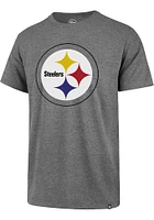 47 Pittsburgh Steelers Grey IMPRINT CLUB Short Sleeve T Shirt