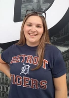 47 Detroit Tigers Navy Blue Union Arch Franklin Short Sleeve Fashion T Shirt