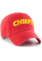 47 Kansas City Chiefs Clean Up Adjustable Hat - Red