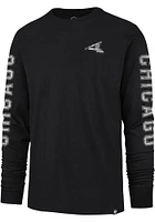47 Chicago White Sox Black Triple Threat Franklin Long Sleeve Fashion T Shirt