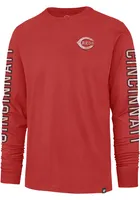 47 Cincinnati Reds Triple Threat Franklin Long Sleeve Fashion T Shirt