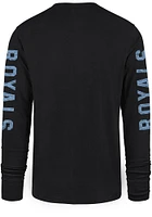 47 Kansas City Royals Navy Blue Triple Threat Franklin Long Sleeve Fashion T Shirt