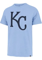 47 Kansas City Royals Light Blue Logo Franklin Knockout Fieldhouse Short Sleeve Fashion T Shirt