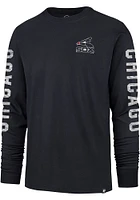 47 Chicago White Sox Navy Blue Triple Threat Franklin Long Sleeve Fashion T Shirt