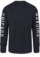 47 Chicago White Sox Navy Blue Triple Threat Franklin Long Sleeve Fashion T Shirt