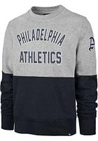 47 Philadelphia Athletics Mens Grey Gibson Long Sleeve Fashion Sweatshirt