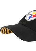 47 Pittsburgh Steelers Zubaz Undervisor Clean Up Adjustable Hat - Black