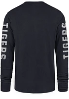 47 Detroit Tigers Navy Blue Triple Threat Franklin Long Sleeve Fashion T Shirt
