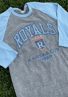 47 Kansas City Royals Light Blue Regime Franklin Raglan Long Sleeve Fashion T Shirt
