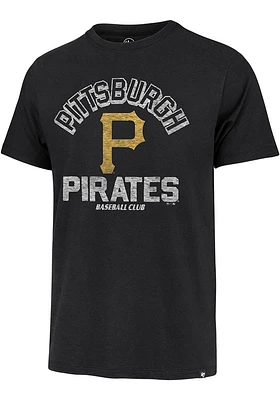 47 Pittsburgh Pirates Black Retrograde Franklin Short Sleeve Fashion T Shirt