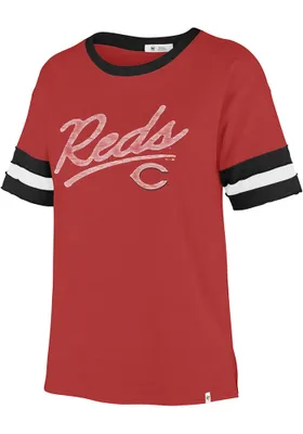 47 Cincinnati Reds Womens Red Dani Short Sleeve T-Shirt