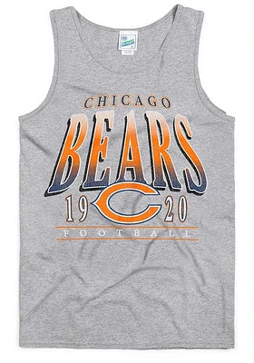 47 Chicago Bears Mens Grey VINTAGE TUBULAR Short Sleeve Tank Top