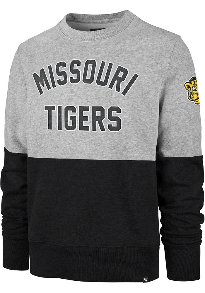 47 Missouri Tigers Mens Grey Gibson Long Sleeve Fashion Sweatshirt