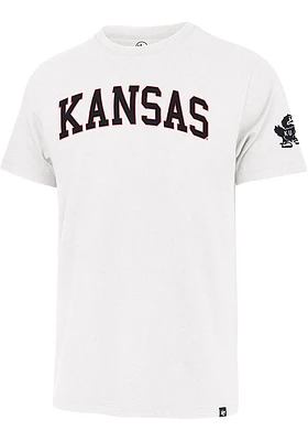 47 Kansas Jayhawks White Franklin Fieldhouse Design Short Sleeve Fashion T Shirt