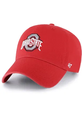 47 Ohio State Buckeyes Red Clean Up Youth Adjustable Hat