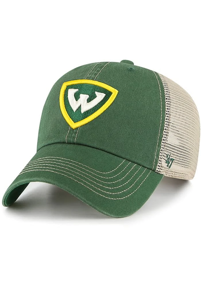 47 Wayne State Warriors Trawler Clean Up Adjustable Hat - Green