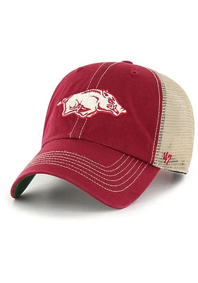 47 Arkansas Razorbacks Vintage Trucker Adjustable Hat - Red