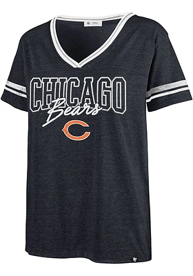 47 Chicago Bears Womens Blue Piper Short Sleeve T-Shirt