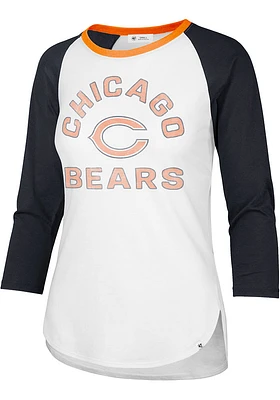 47 Chicago Bears Womens White Frankie LS Tee