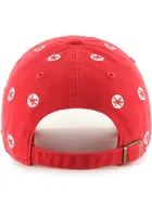 47 Ohio State Buckeyes Red Confetti Clean Up Womens Adjustable Hat