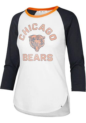 47 Chicago Bears Womens White Overturn Frankie LS Tee