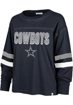 47 Dallas Cowboys Womens Navy Blue Arborway LS Tee