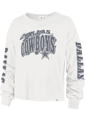 47 Dallas Cowboys Womens White Parkway LS Tee