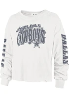 47 Dallas Cowboys Womens White Parkway LS Tee