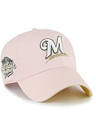 47 Milwaukee Brewers Double Under Clean Up Adjustable Hat - Pink