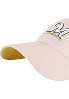 47 Milwaukee Brewers Double Under Clean Up Adjustable Hat - Pink