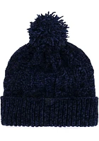 47 Chicago Bears Navy Blue Harlow Cuff Pom Womens Knit Hat