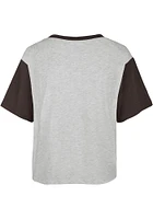 47 Cleveland Browns Womens Grey Dolly Short Sleeve T-Shirt